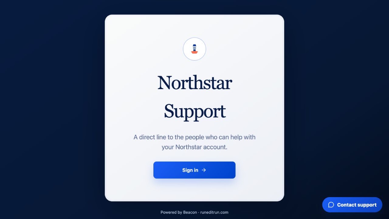 Beacon — product screenshot