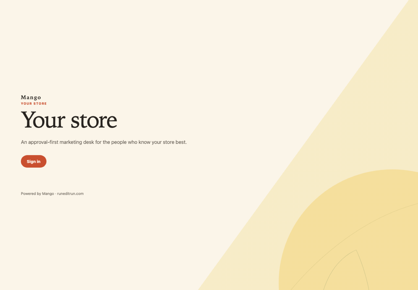 Mango — product screenshot