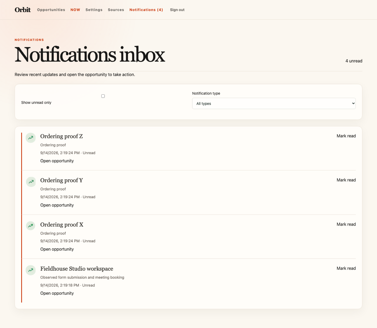Orbit — product screenshot