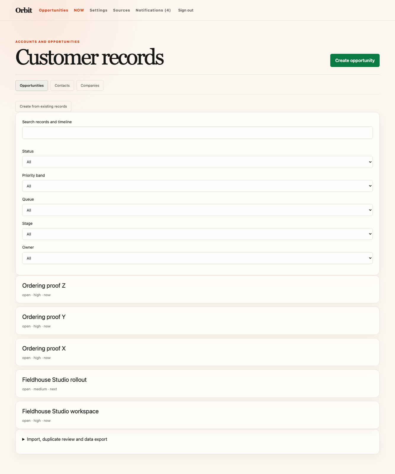 Orbit screenshot 2: verification ui 1440 app records