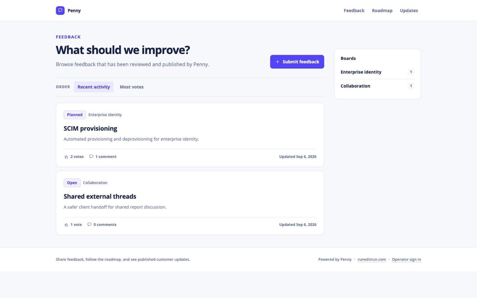 Penny — product screenshot